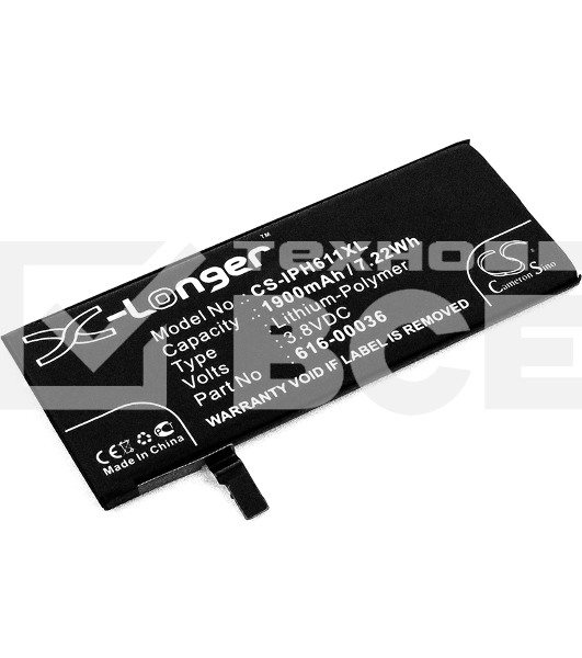 Аккумулятор CameronSino CS-IPH611XL для iPhone 6s 3.8V / 1900mAh / 7.22Wh