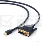 Кабель mDP-DVI Cablexpert CC-mDPM-DVIM-6, 20M/25M, 1.8м, черный, позол.разъемы, пакет, фото2