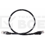 Патч-корд литой AOpen ANP612B-BK-0.5M (7/0.20) UTP кат.6 черный 0,5m, фото 1