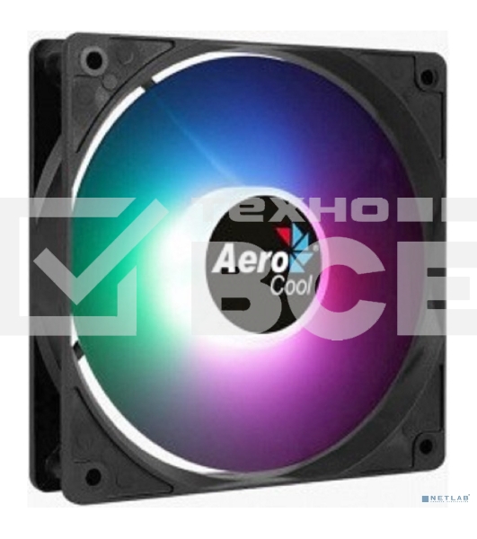 Вентилятор для корпуса Aerocool / Formula Frost 12 PWM FRGB черный, 120 мм, 1500 об/мин, 27.5 дБ, 4 pin