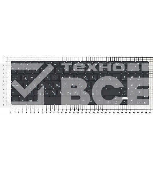 Клавиатура для ноутбука Asus Transformer Book Flip TP500 TP500L TP500LB TP500LN черная