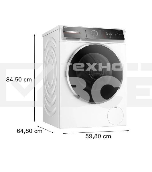 Стиральная машина Bosch Serie 8 WGB256A0ME белый, загрузка фронтальная 10 кг, 1600 об/мин., класс: А