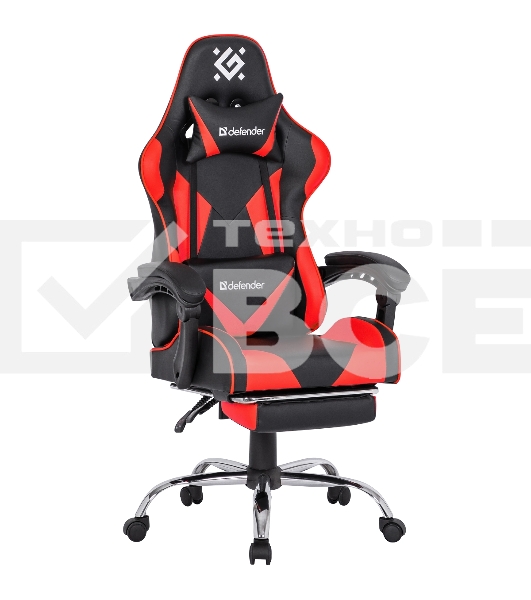 Кресло игровое Defender PILOT RED/BLACK