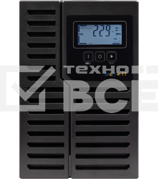 Источник бесперебойного питания SMARTWATT Онлайн, 1000/900 ВА/Вт, напольный, LCD дисплей, Shuko CEE7/4 - 2 шт.