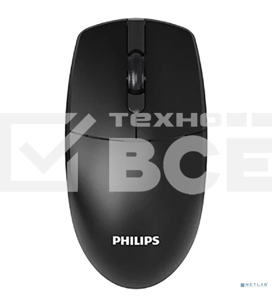 Мышь беспроводная Philips SPK7347 черный, 1600 dpi, радиоканал, USB, кнопки - 3