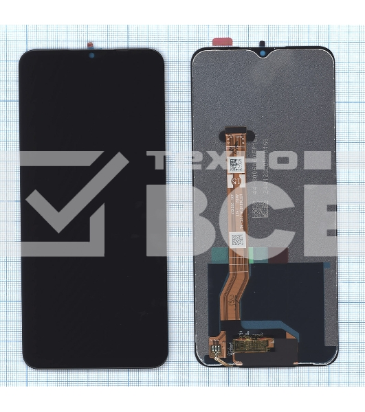 Дисплей для OPPO A18 (CPH2591) в сборе с тачскрином черный
