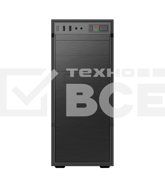 Компьютерный корпус с блоком питания 450Вт./Case Forza ATX, 450W, 1xUSB 2.0+1xUSB 3.0, Black, w/o FAN, 8 см fan PSU, power cord