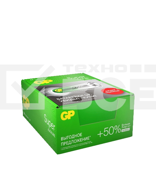 Батарейка GP 15AA21RA-2CRS4 96/384 (4шт./AA в уп-ке) (4891199226175) аналог 1276607