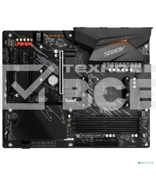 Материнская плата Gigabyte B550 AORUS ELITE V2 Soc-AM4 AMD B550 4xDDR4 ATX AC`97 8ch(7.1) 2.5Gg RAID+HDMI+DP