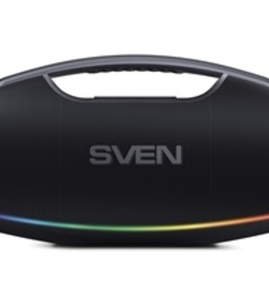 Портативная акустическая система SVEN PS-990, черный, 2.0, 2x90 Вт (RMS), IPx7, TWS, Bluetooth, USB, аккумулятор