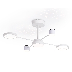 Потолочный светодиодный светильник с пультом Ambrella light FL51631/4+1 WH белый 3000K-6400K 48W 910*745*300 (ПДУ ИК), фото14