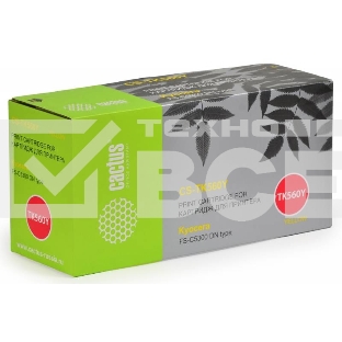 Картридж лазерный Cactus CS-TK560Y желтый (10000 стр.) для KYOCERA FS-C5300DN