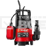 Насос ЗУБР НПГ-М1-400 мастер м1 погружной дренажный для грязной воды d частиц до 35мм 400Вт 125л/м, фото3