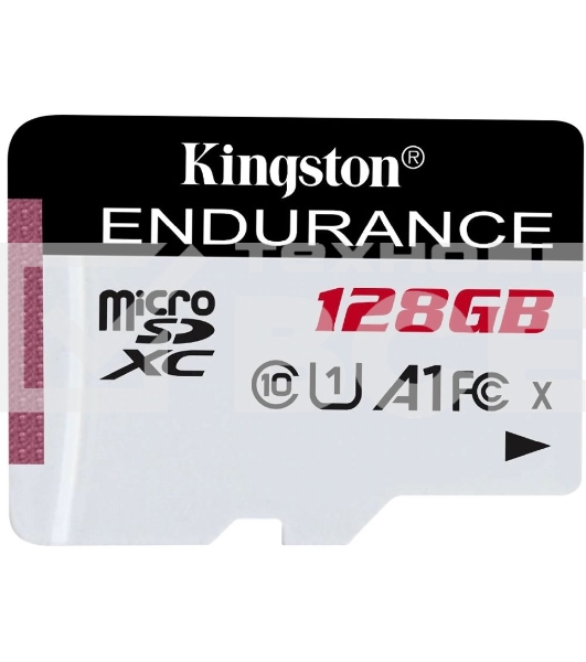 Флеш карта microSD 128GB Kingston microSDНC Class 10 A1 UHS-I Endurance 95R/45W Card Only