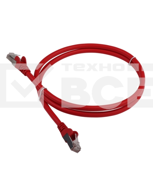 Патч-корд LANMASTER LSZH FTP кат.6, 1.0 м, красный