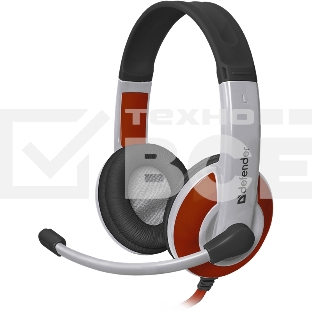 Наушники Defender Warhead G-120 красный/белый кабель 2 м