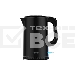 Чайник электрический Centek CT-0020 (Black) металл 1.7л, 2200W, бесшовная колба, двойные стенки, фото 1