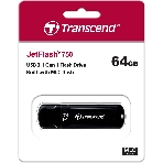 Флешка USB Transcend JetFlash 750 (TS64GJF750K), 64Gb, USB 3.0, R/W 130/40, черный, фото11