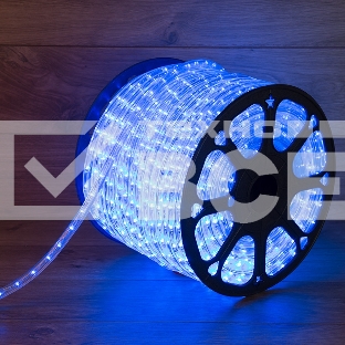 Дюралайт LED, свечение с динамикой (3W) - синий, бухта 100м