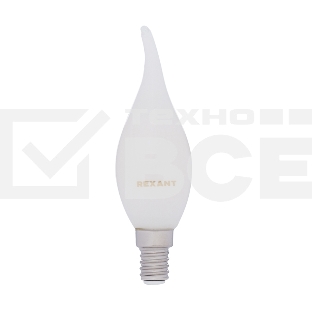 Лампа светодиодная филаментная Rexant Свеча на ветру CN37 9.5 Вт 915 Лм 2700K E14 матовая колба