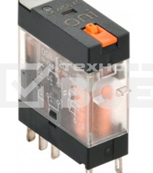 Реле промежуточное IEK Oni OGR-1 220В (OGR-1-2C-AC220V-L-B)