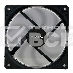 Вентилятор для корпуса Digma DFAN-120-9 черный, 120 мм, 1200 об/мин, 23 дБ, 4 pin, фото 1