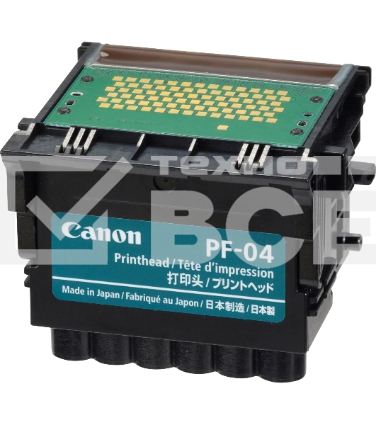 Печатающая головка Canon PF-04 (3630B001) черный для Canon iPF650, iPF655, iPF670, iPF680, iPF685, iPF750, iPF755, iPF760, iPF765, iPF770, iPF780, iPF785, iPF830, iPF840, iPF850.