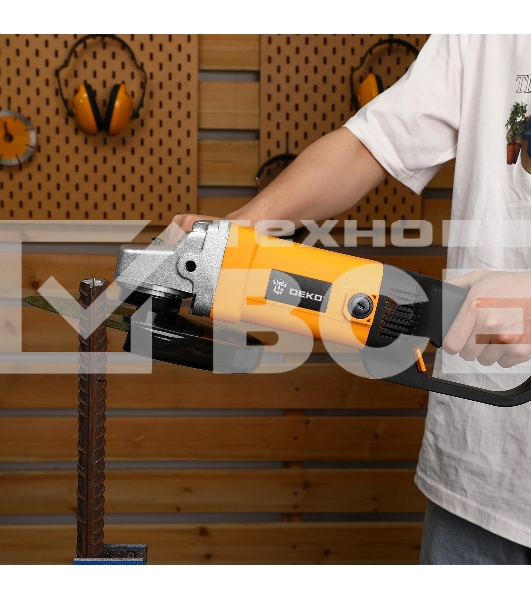 Углошлифовальная машина Deko DKAG2450-230 2450Вт 6300об/мин рез.шпин.:M14 d=230мм