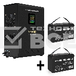 Комплект ИБП EX296001RUS + батарея 100Aч EX282985RUS 2шт (инвертор, синус, для котла, настенный) ExeGate FineSine SX-2000.LCD.AVR.2SH <2000VA/1400W, чистая синусоида, цветной LCD-дисплей, AVR, 2*Schuko, линейно-интерактивный, крепление настенное/универсал, фото2