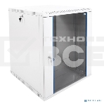 Шкаф телекомм. настенный разборный 15U (600х650) дверь стекло, черный, фото4