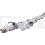 Патч-корд Suprlan 10-0144 UTP RJ-45 вил.-вилка RJ-45 кат.5E 3м серый LSZH 24AWG, фото 1