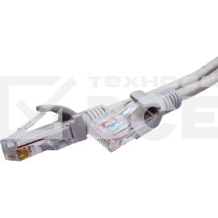 Патч-корд Suprlan 10-0144 UTP RJ-45 вил.-вилка RJ-45 кат.5E 3м серый LSZH 24AWG