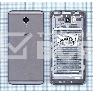 Задняя крышка для Meizu M5 Note темно-серая