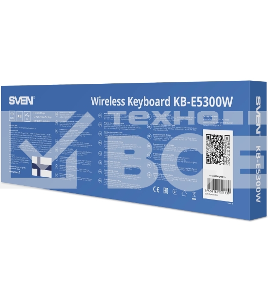 Клавиатура SVEN KB-E5300W беспроводная USB чёрный