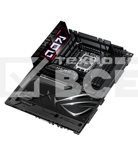 Материнская плата ASUS ROG MAXIMUS Z890 HERO BTF, LGA1851, Intel Z890, 4xDDR5, 4xSATA, 6xM.2, 1xPCIe 5.0 x16, 1xPCIe 4.0 x4, 1xPCIe x1, 1xHDMI, 2xUSB-C (Thunderbolt 4), 1xUSB-C 3.2 Gen 2, 4xUSB-A 3.2 Gen 2, 4xUSB-A 3.2 Gen 1, 2x2.5Gb LAN, Wi-Fi 7, Bluetoo