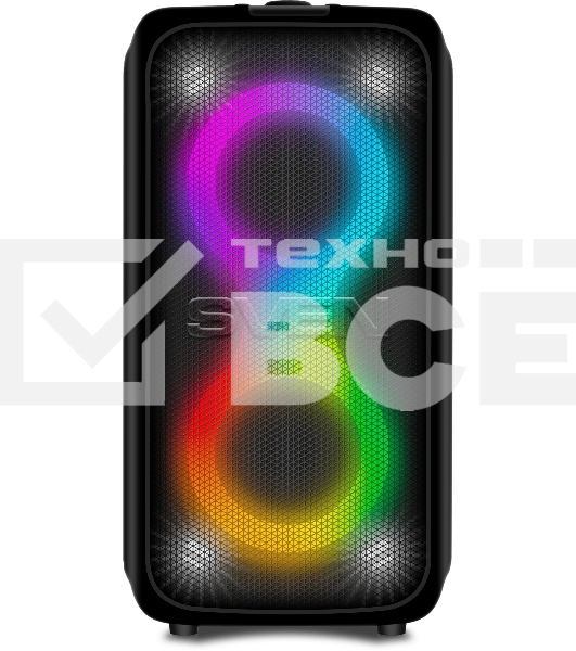 Колонка портативная Sven АС PS-1000 черный 160W 1.0 BT/3.5Jack 8000mAh (SV-022686)