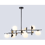 Светильник Ambrella light LH51017/7 BK/BS/FR черный/латунь/белый матовый G9*7 max 28W 1100*240*300, фото7