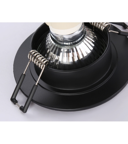 Светильник Ambrella light TN1151 BK черный IP44 GU5.3 D85*28