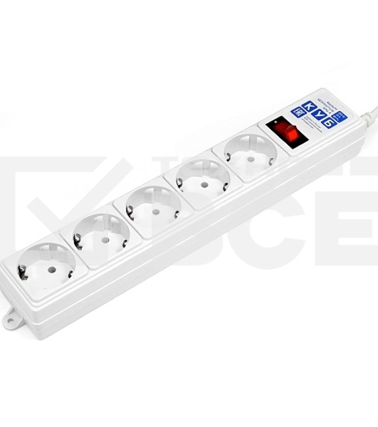Сетевой фильтр Powercube SPG-B-6-WHITE 1.9м (5 розеток) белый (коробка)