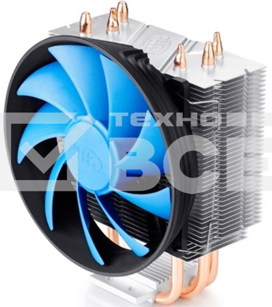 Кулер для процессора DEEPCOOL GAMMAXX300 S1150/S1200/S1366/S1155/S1156/S775/AM2/AM2+/AM3/FM1 24шт/кор, TDP 130Вт, PWM, 17.8~21dB(A), RET