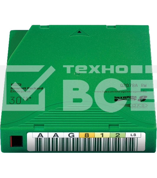 Картридж HPE Q2078A LTO-8 Ultrium 30TB RW Data
