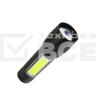 Фонарь 3Вт ХРЕ 3Вт СОВ литий 600mAh Micro USB шнур КОСМОС KocAc1011Lith