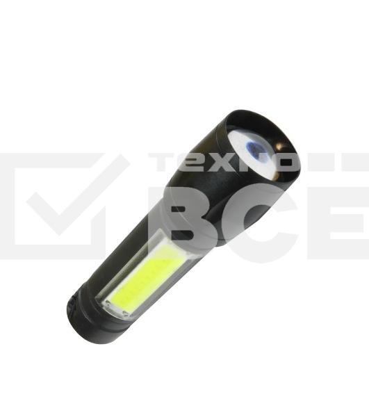 Фонарь 3Вт ХРЕ 3Вт СОВ литий 600mAh Micro USB шнур КОСМОС KocAc1011Lith
