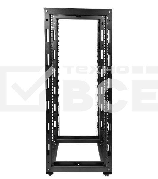 Стойка телеком. универсальная 33U двухрамная, цвет черный (СТК-33.2-9005) (1 коробка)