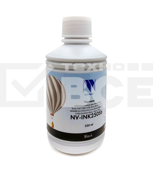Чернила NV сублимационные NV-INK250 Black Sb для аппаратов EPSON  C67/C87/C78/R210/R310/R270/MIMAKI JV2/JV22/JV2/JV4/ROLANDRS640/FJ740/MUTOH 900C/1604 /DX5 (250ml) Китай