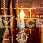 Лампа светодиодная филаментная Rexant Свеча на ветру CN37 9.5 Вт 915 Лм 2700K E14 матовая колба, фото2