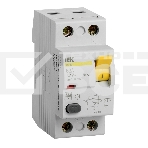Выключатель дифференциального тока (УЗО) Iek MDV10-2-063-100 ВД1-63 2Р 63А 100мА ИЭК, фото 1