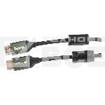 Кабель аудио-видео Buro HDMI (m)/HDMI (m) 2м. феррит.кольца Позолоченные контакты черный (BHP-HDMI-2.1-2G), фото2