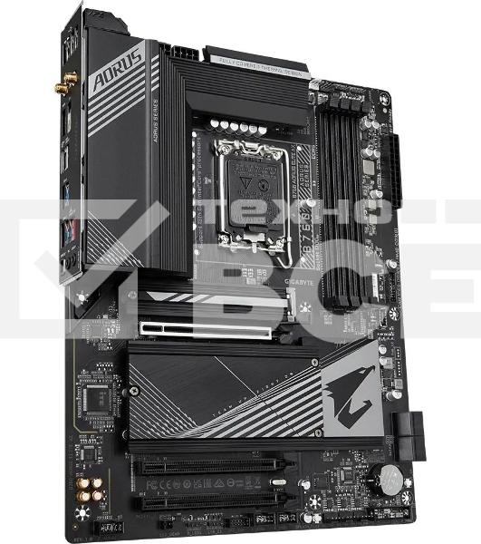 Материнская плата Gigabyte B760 AORUS ELITE AX Soc-1700 Intel B760 4xDDR5 ATX AC`97 8ch(7.1) 2.5Gg RAID+HDMI+DP