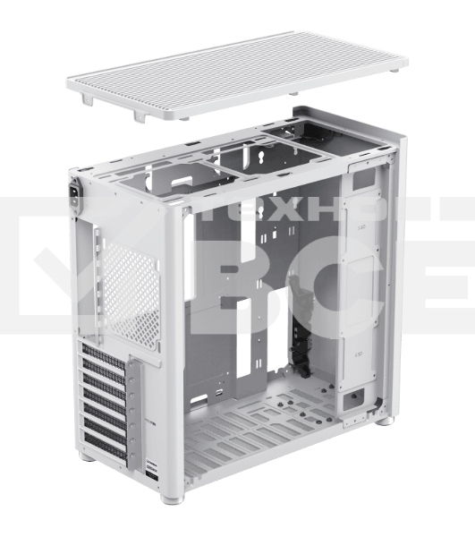 Компьютерный корпус Gamemax MeshBox White ATX case, white, w/o PSU, w/1xUSB3.0+1xType-C, 1xCombo Audio